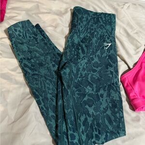 Kids Teal Patterned Leggings